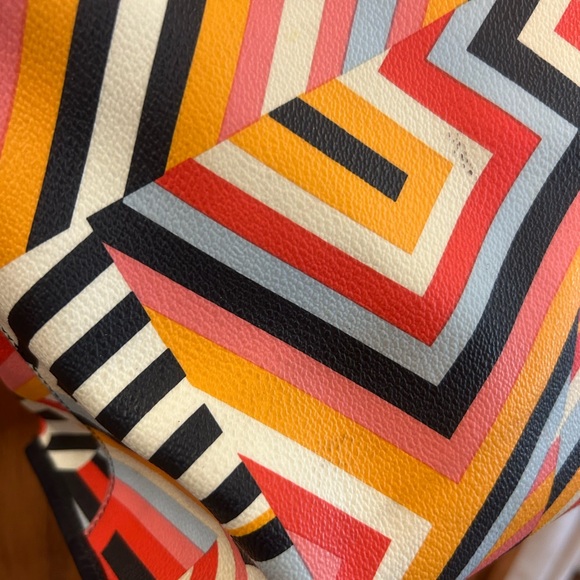 Tory Burch Kerrington LARGE Multicolor Geometric Tote Bag - Picture 8 of 11